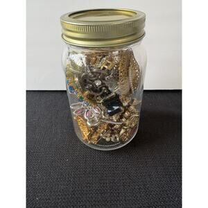 Jar Full of Brooches that Need Repairing Missing Stone or Clasp